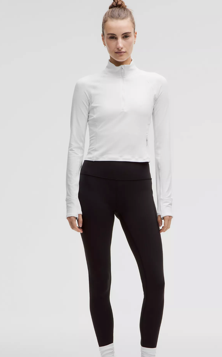 It's Rulu Run Cropped Half Zip