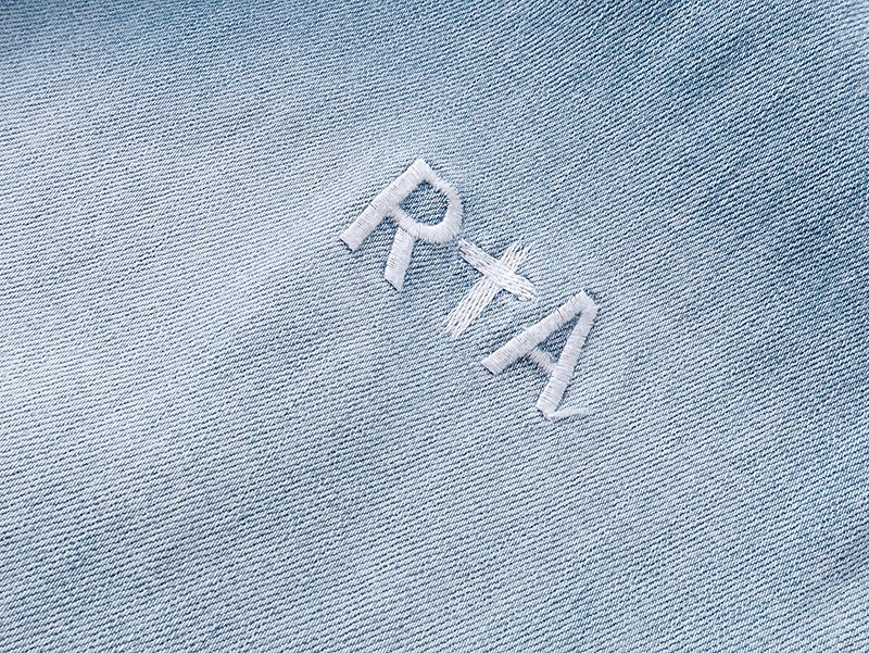 R+A Light Blue Washed Denim Jeans