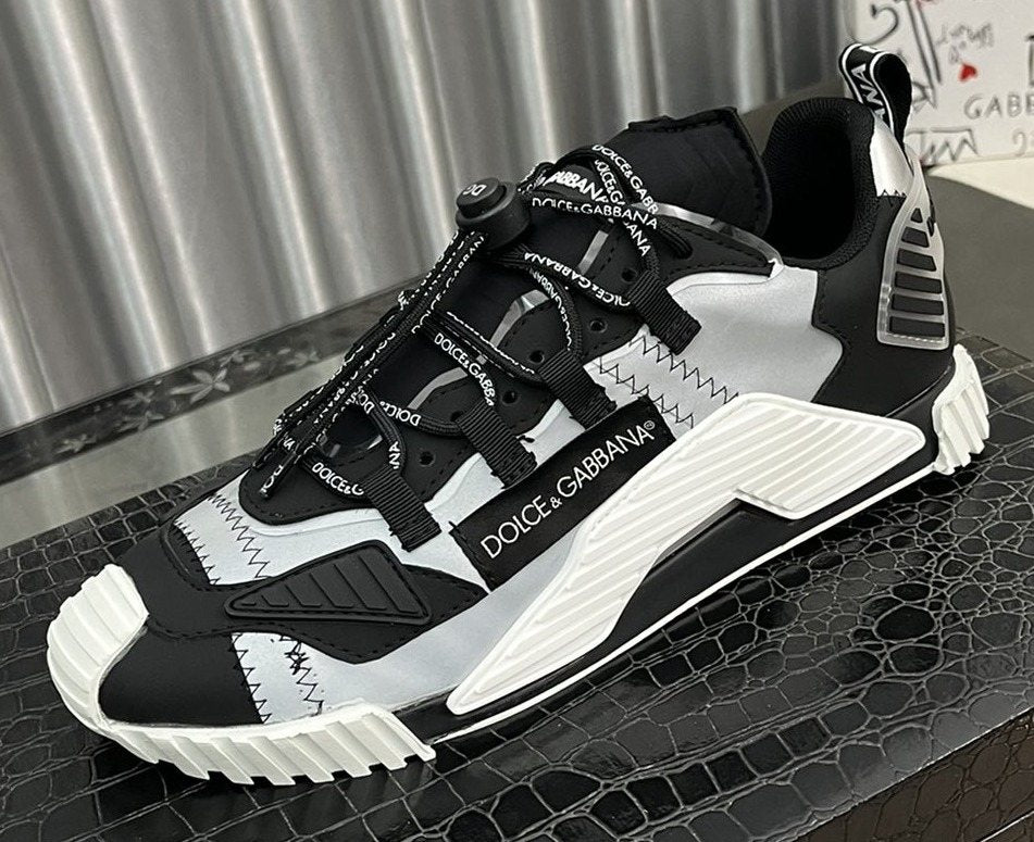 Dolce & Gabbana Black, White and Gray Sneakers