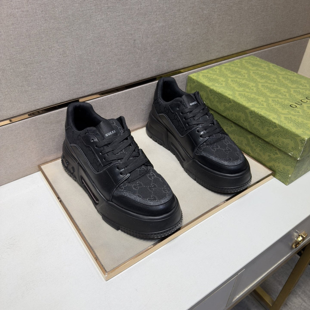 Gucci Men's GG Panel Low-Top Sneakers